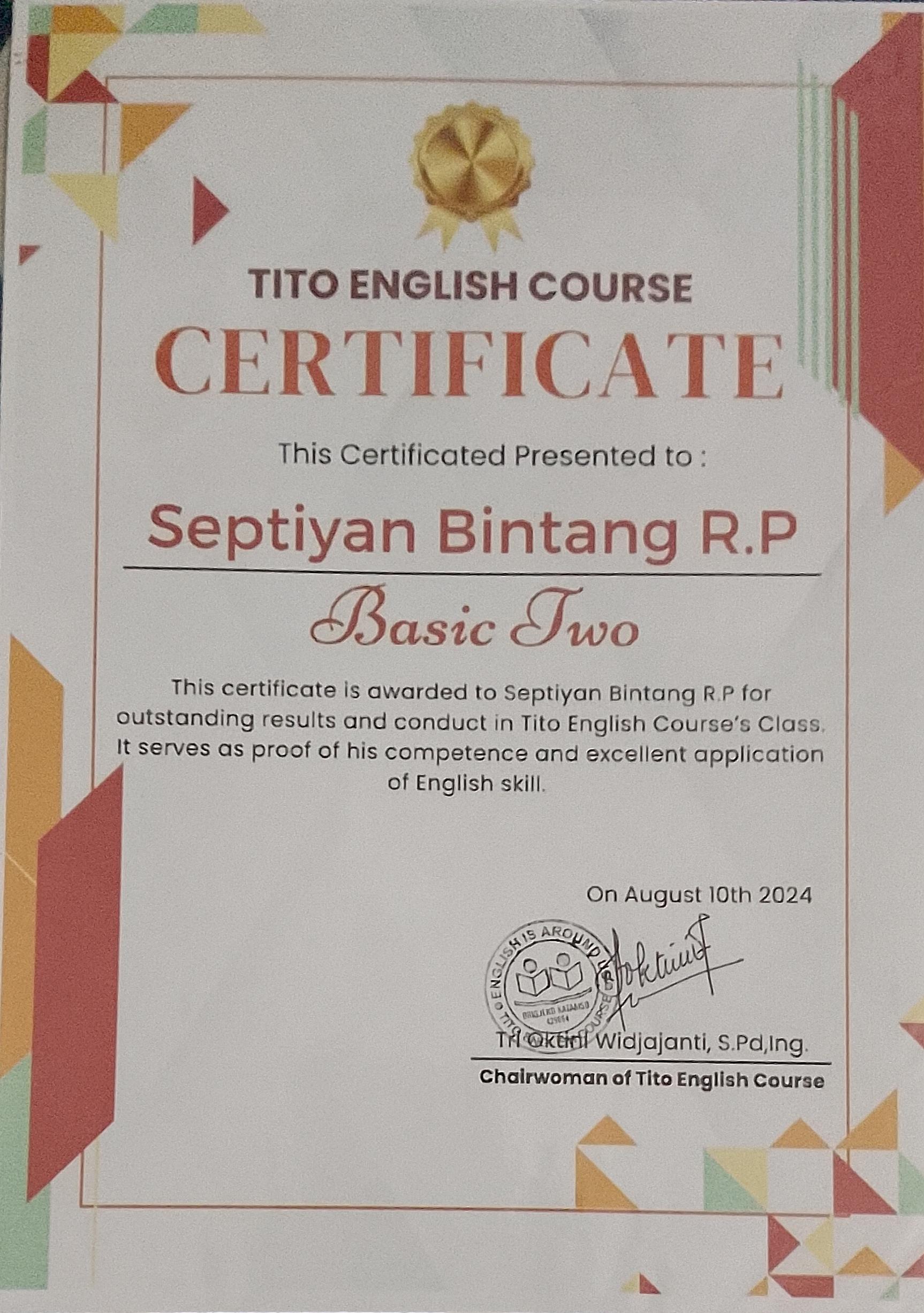 Course Certificate