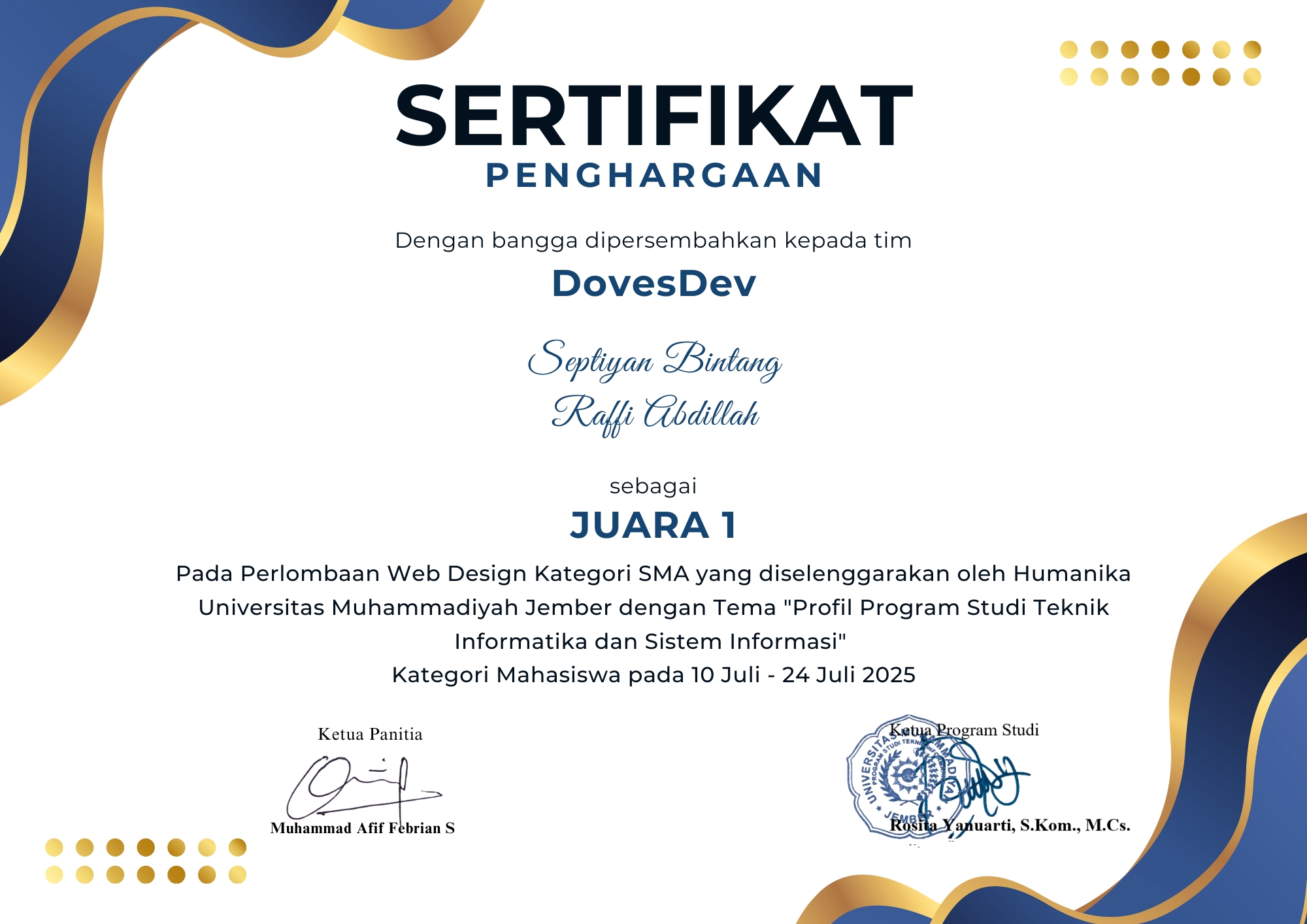 Innotech Certificate